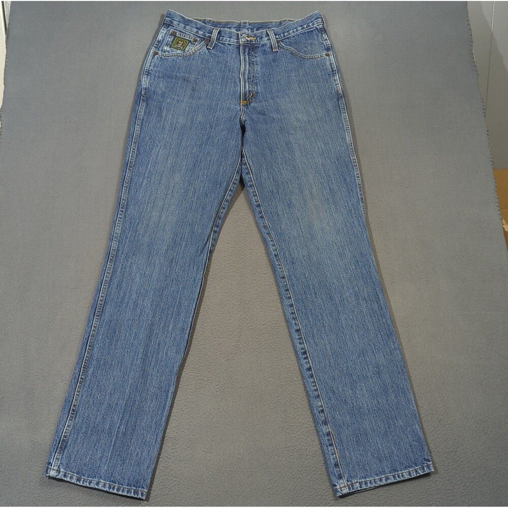 Cinch Jeans Men's 34x36 Fits 32x35 Blue Western Denim Green Label Cowboy Rodeo